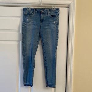 AG The Stilt Crop cigarette jean